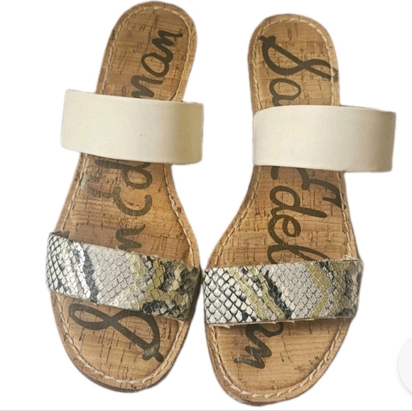 Sam Edelman Shoes - Sam Edelman Gala Two Strap Low Wedge Sandals Women’s Size 8.5